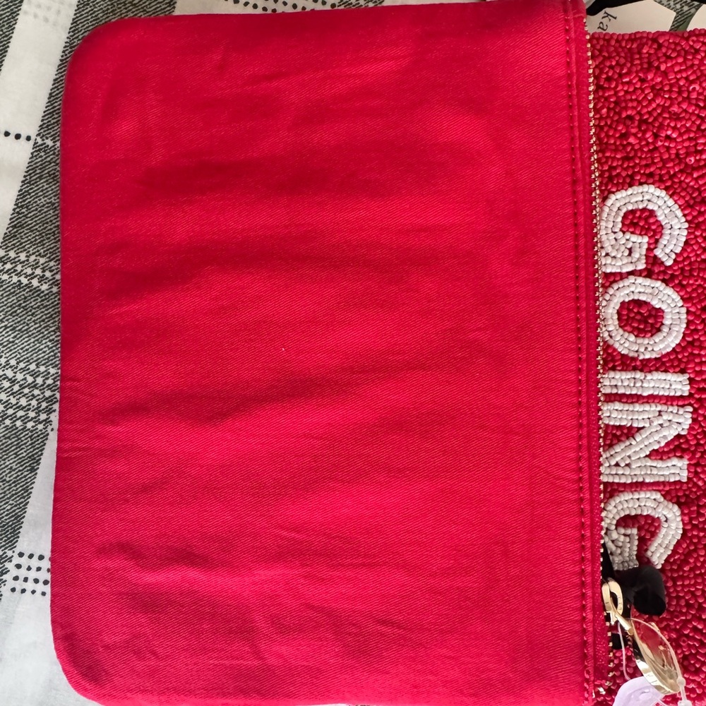 Kate Spade for Target Red Beaded Pouch - Picture 4 of 5